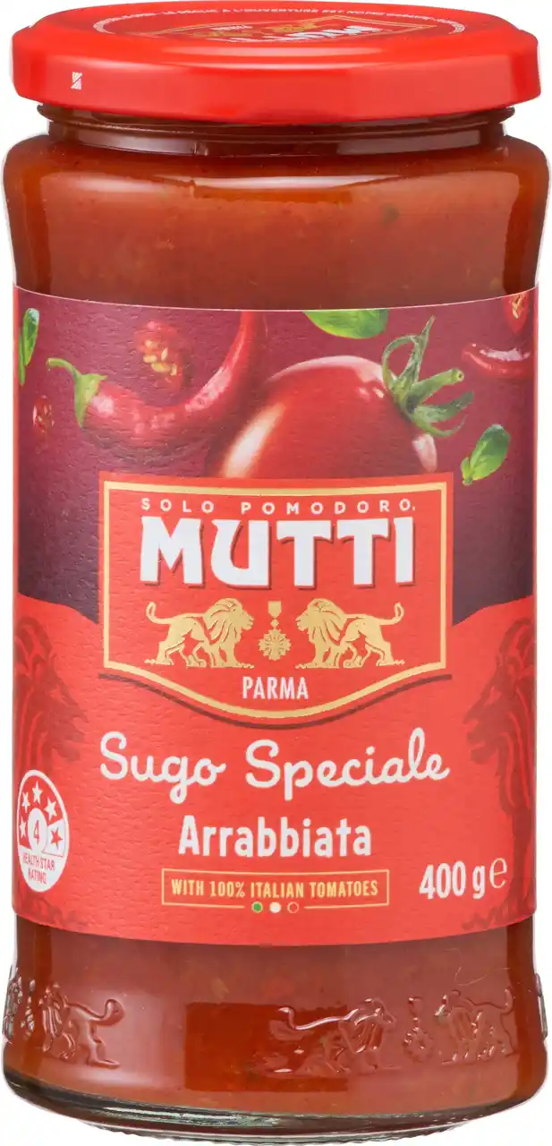 【加藤産業株式会社】 イタリアNo.1 ※トマト製品ブランド“ムッティ”より本格派「パスタソース　アラビアータ」を新発売