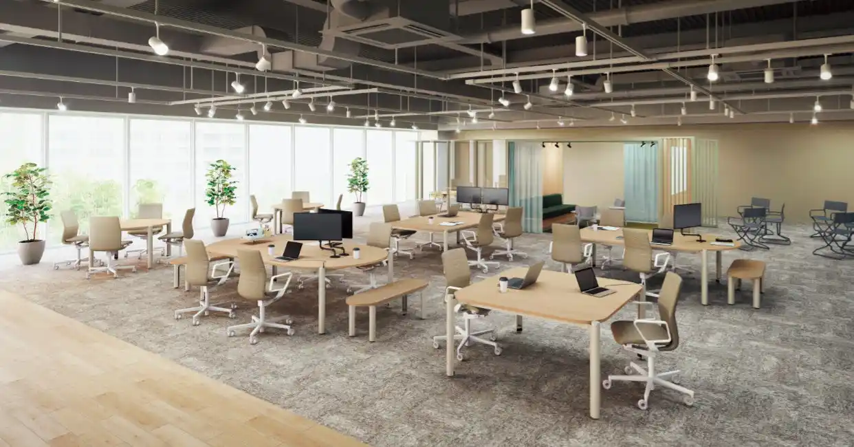 【コクヨ株式会社】 チームでの利用に最適なワークテーブル「team flat」を新発売