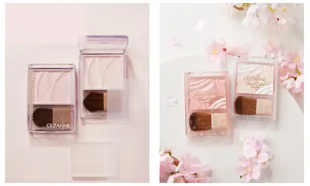 【株式会社セザンヌ化粧品】 くすみレタッチハイライトから明るさ×透明感アップのピンクカラー＆4色グラデチークにはニュートラルカラーと繊細ツヤハイライトの2色が仲間入り！