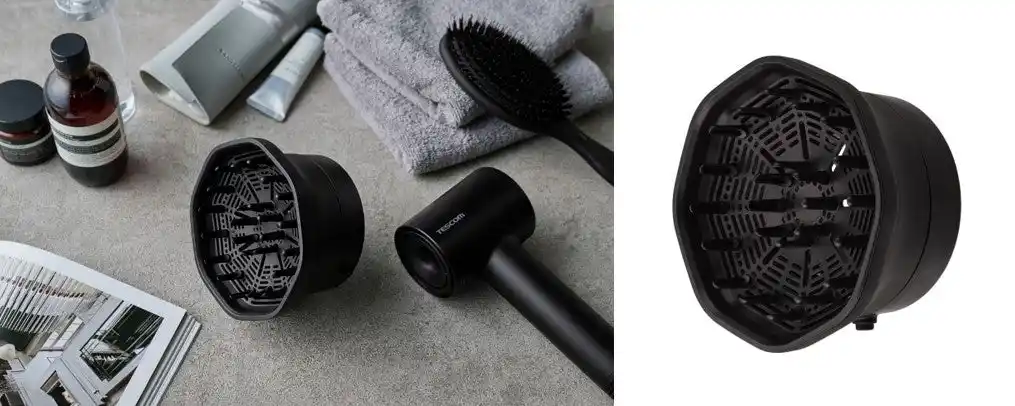 【テスコム】 ドライヤーに装着するだけ。分散風で根元ふんわり＆パーマ長持ち「ボリュームアップディフューザー」新発売