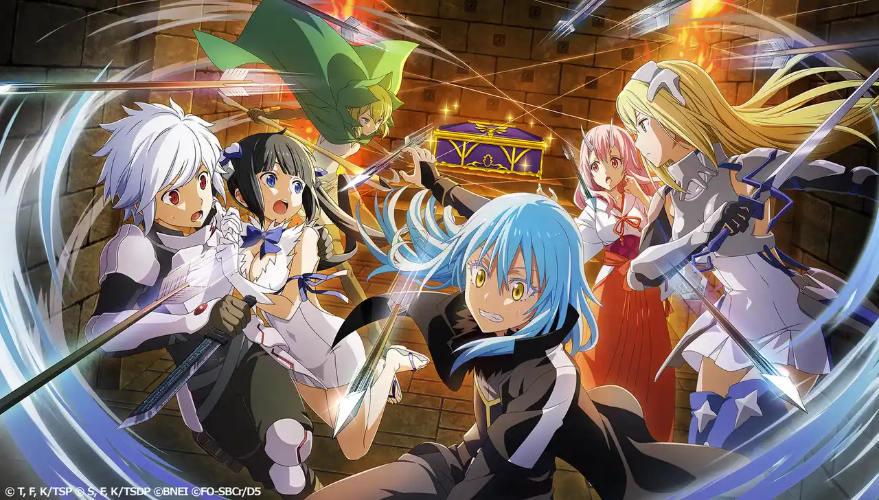 「転生したらスライムだった件 魔王と竜の建国譚」×「ダンジョンに出会いを求めるのは間違っているだろうか」コラボ開始！