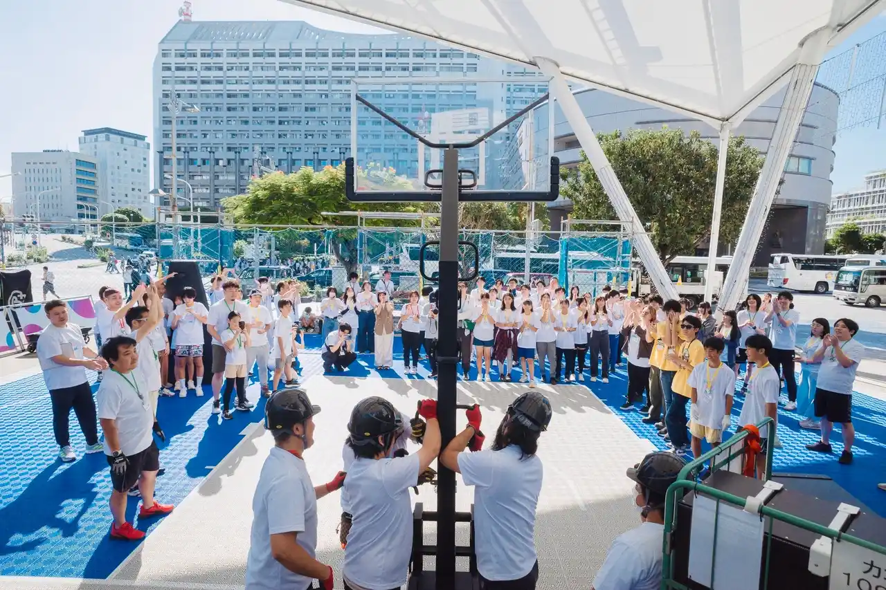 【バスケ×若者就労支援】沖縄県で移動式バスケットボールコートのレンタル事業を開始！