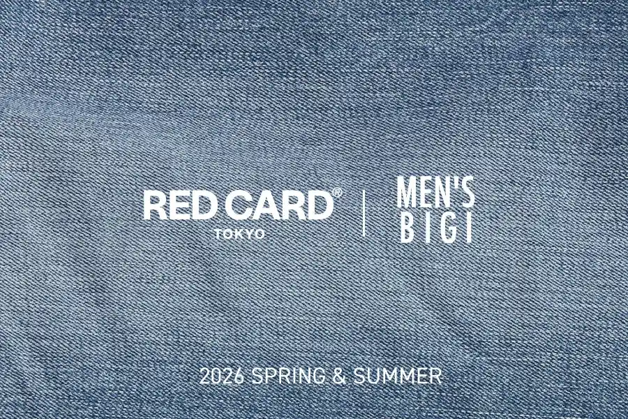 RED CARD × MEN’S BIGI｜名作「Bass」を別注。大人のための軽やかで上品なデニムが登場