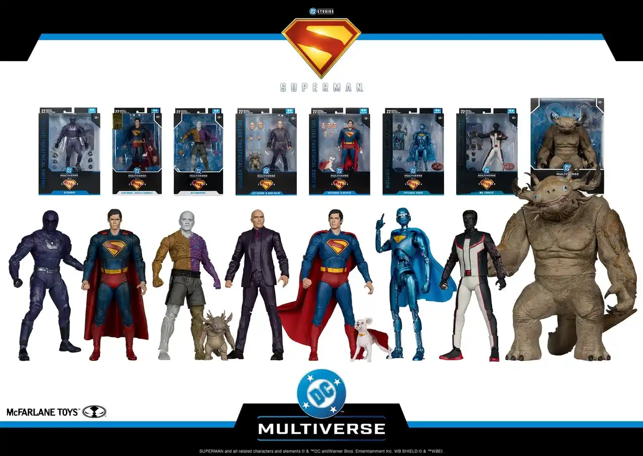 個性的キャラクター大集合のアクションフィギュアから、スーパーマンやクリプトの可愛いぬいぐるみまで！この夏１番の注目作『スーパーマン』関連アイテムが発売中！