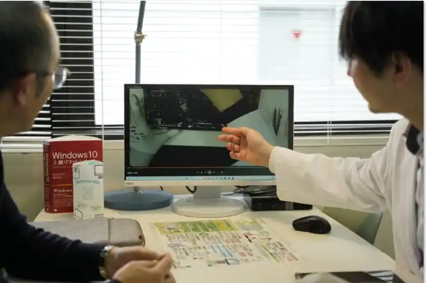 パソコン修理指導模様