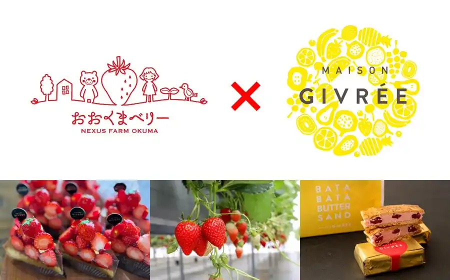 福島県大熊町の特産イチゴの魅力発信「おおくまベリー×メゾンジブレー」オリジナルスイーツ販売