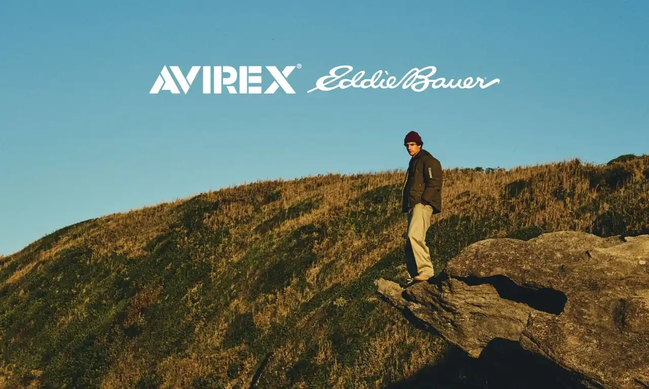 アウトドアブランド「Eddie Bauer」2025年秋冬コレクションにて、「AVIREX」とのエクスクルーシブアイテムを発売