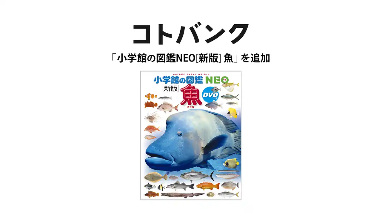 【DIGITALIO】 国内最大級無料ウェブ百科事典「コトバンク」、『小学館の図鑑NEO[新版]魚』を追加
