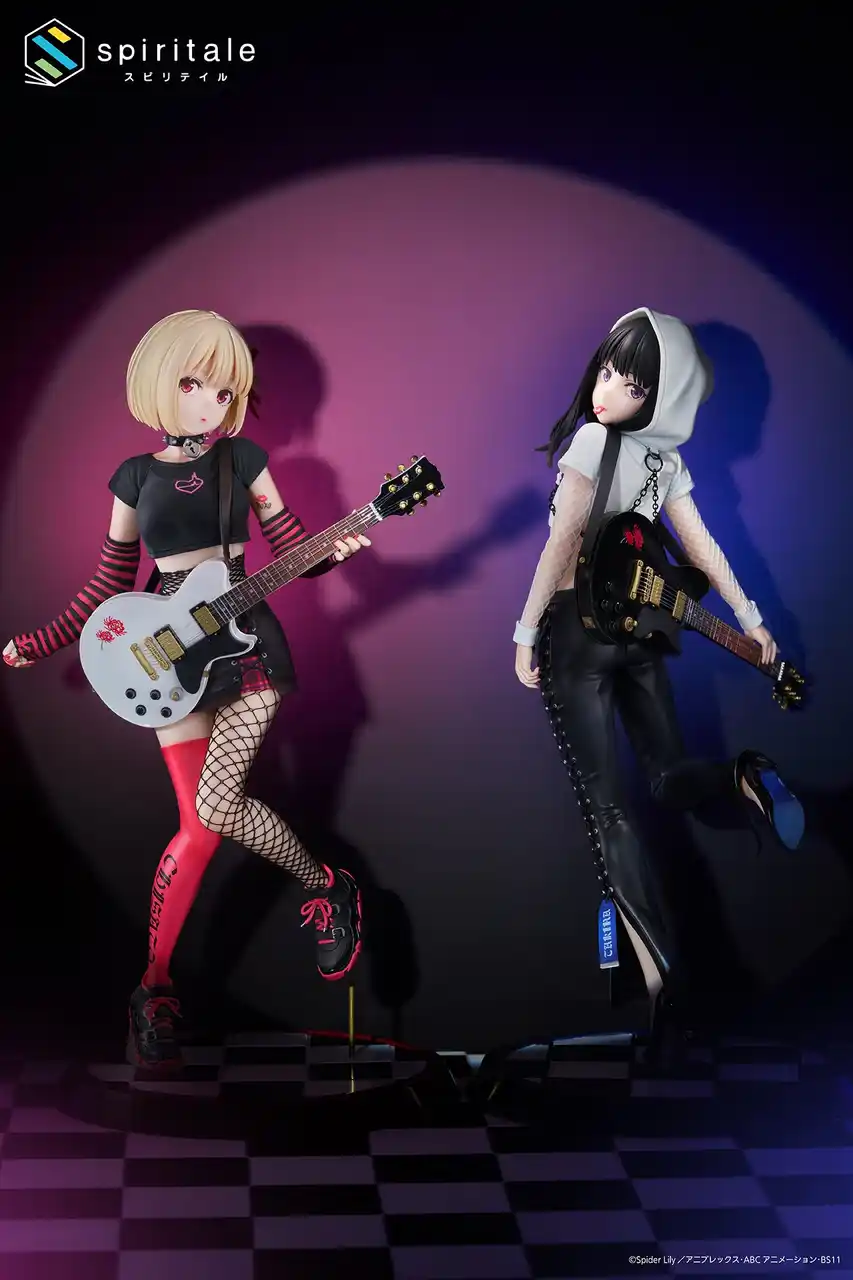 タイトーオリジナル高品質フィギュアブランド『spiritale』TVアニメ『リコリス・リコイル』より、「錦木千束」、「井ノ上たきな」が1/7スケールフィギュアで登場！