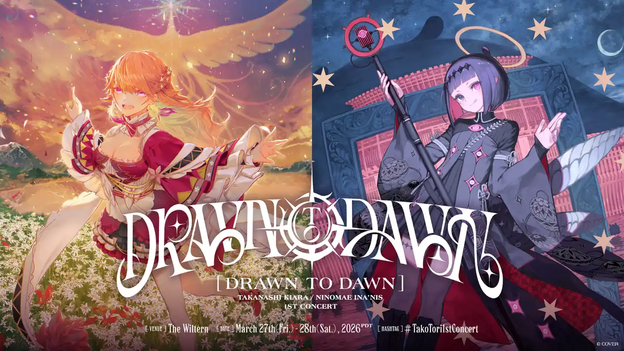 【カバー株式会社】 Takanashi Kiara / Ninomae Ina’nis 1st Concert "Drawn to Dawn"開催！@The Wiltern /LA