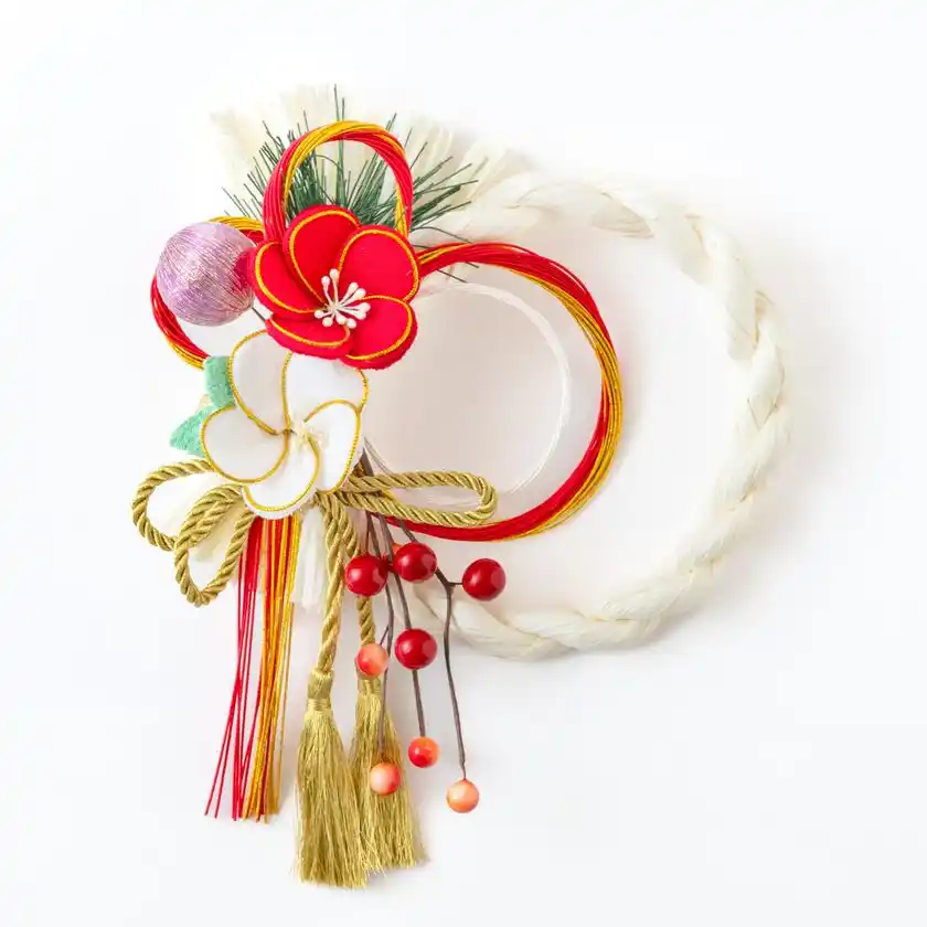 くすみ色モダン飾り　リースくすみホワイト