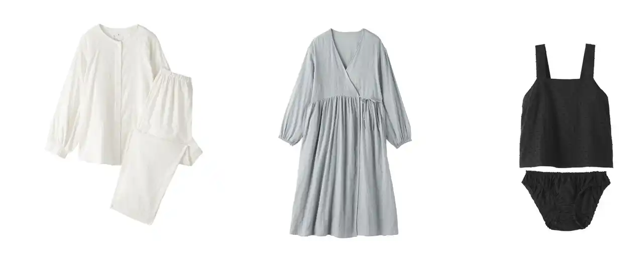 【株式会社良品計画】 無印良品 「二重ガーゼドットドビー」シリーズを新発売