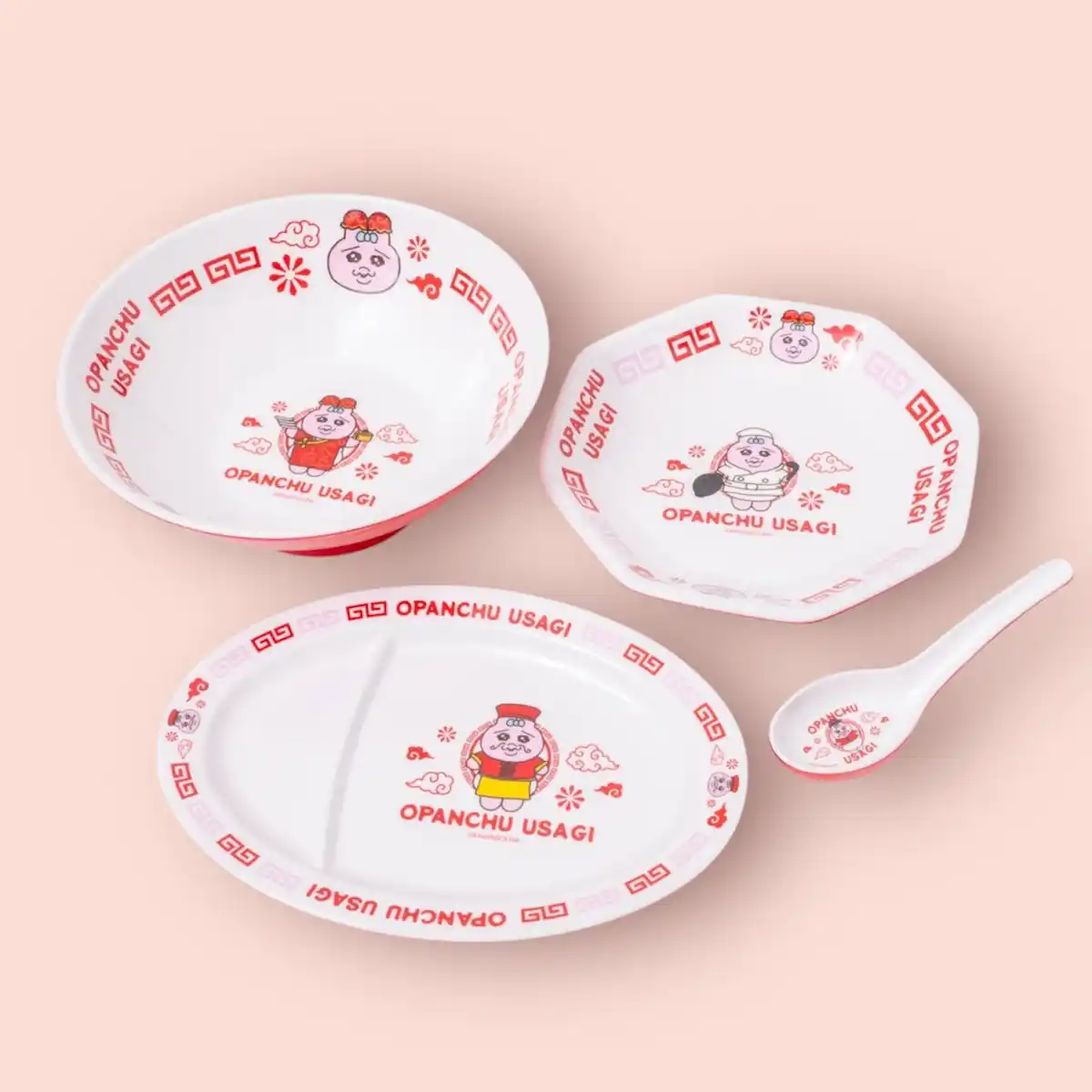 【スケーター株式会社】 【おぱんちゅうさぎ】町中華デザインのメラミン食器4種がスケーターから新登場