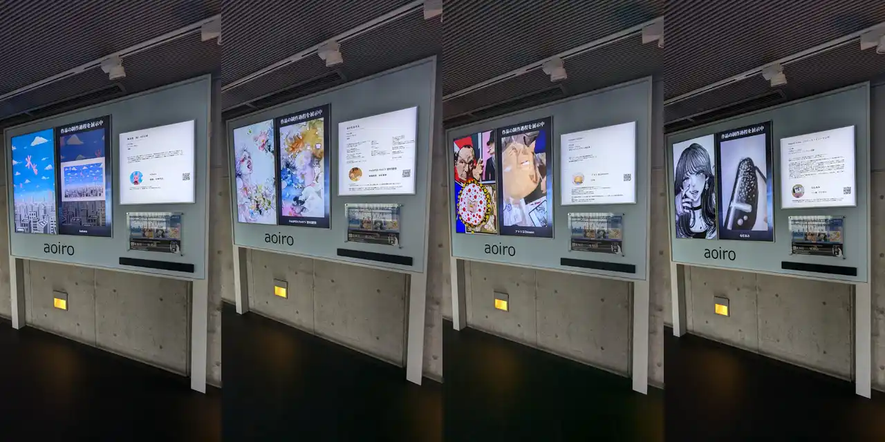 【株式会社IDEABLE WORKS】 【作品と制作動画を同時に展示】KYOTO STATION GALLERYでデジタル展示をスタート