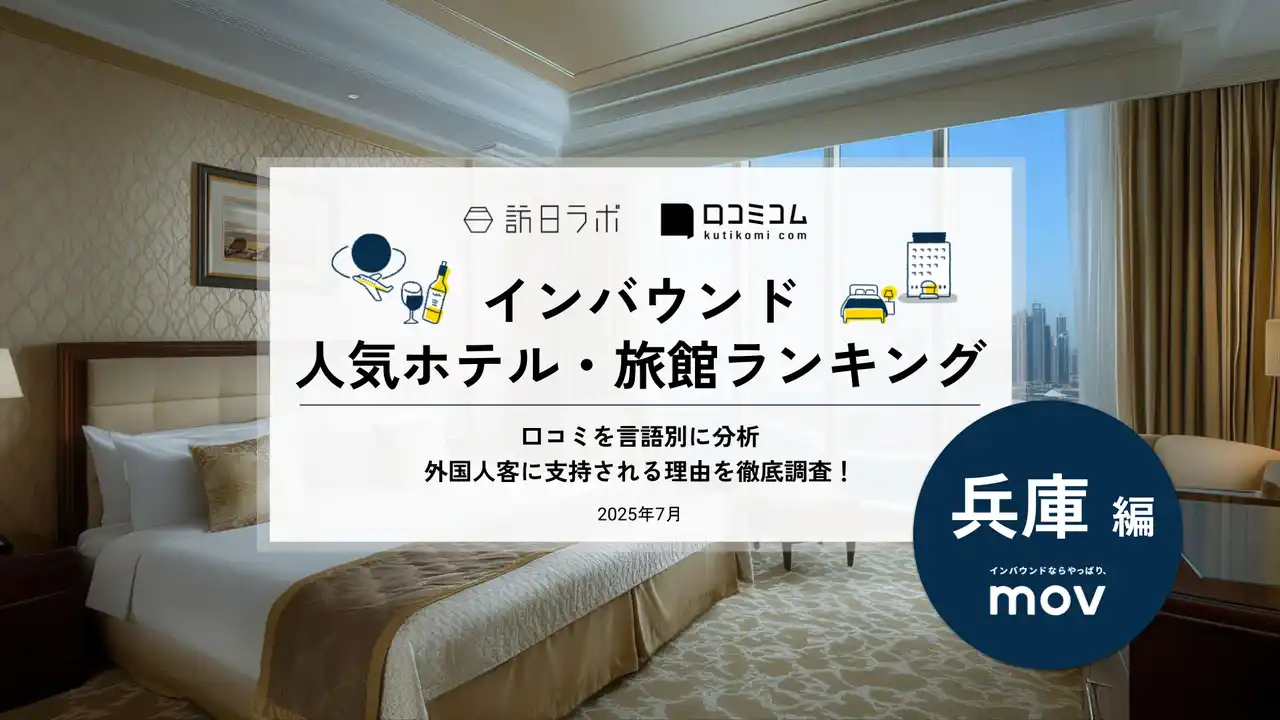 【株式会社mov】 【独自調査】2025年最新：外国人に人気のホテル・旅館ランキング［兵庫 編］1位は「神戸ポートピアホテル」！| インバウンド人気ホテル・旅館ランキング　#インバウンド #MEO