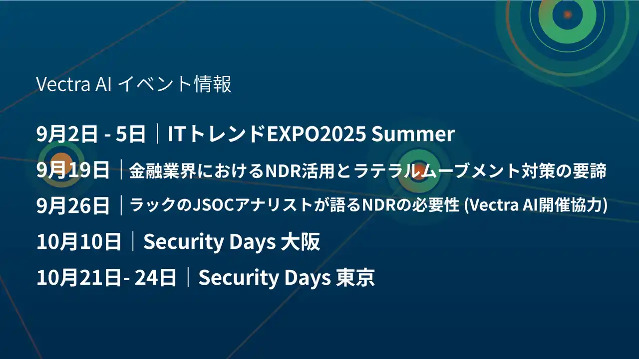 Vectra AI、Google Security Operationsとの統合を発表