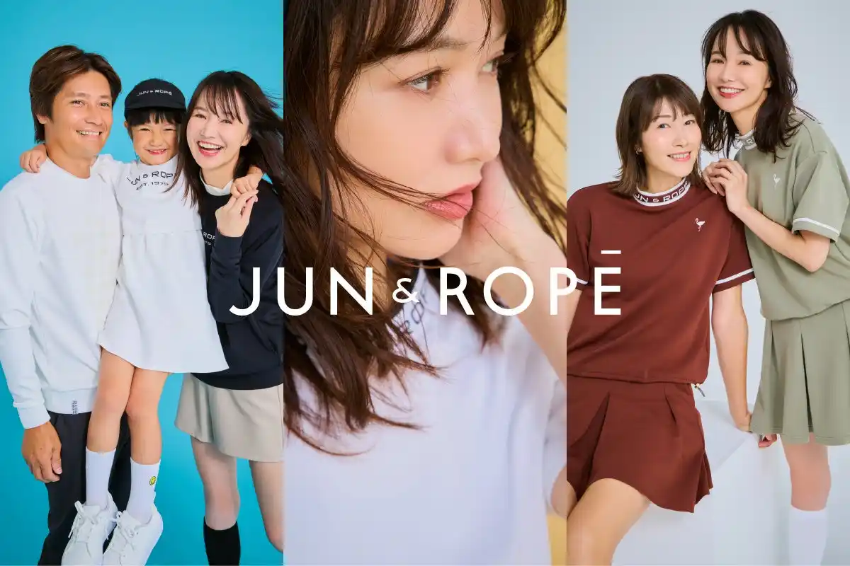 【株式会社ジュン】 モデル・三枝こころが初ディレクション！「JUN&ROPE」2025 A/W ファーストゴルフウエアコレクションを8月23日（土）発売