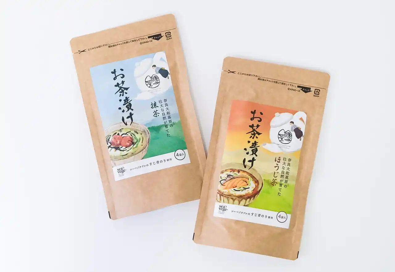 【株式会社良品計画】 陸上栽培のすじ青のりと奈良県産茶葉を使用したお茶漬けの素　限定店舗で発売