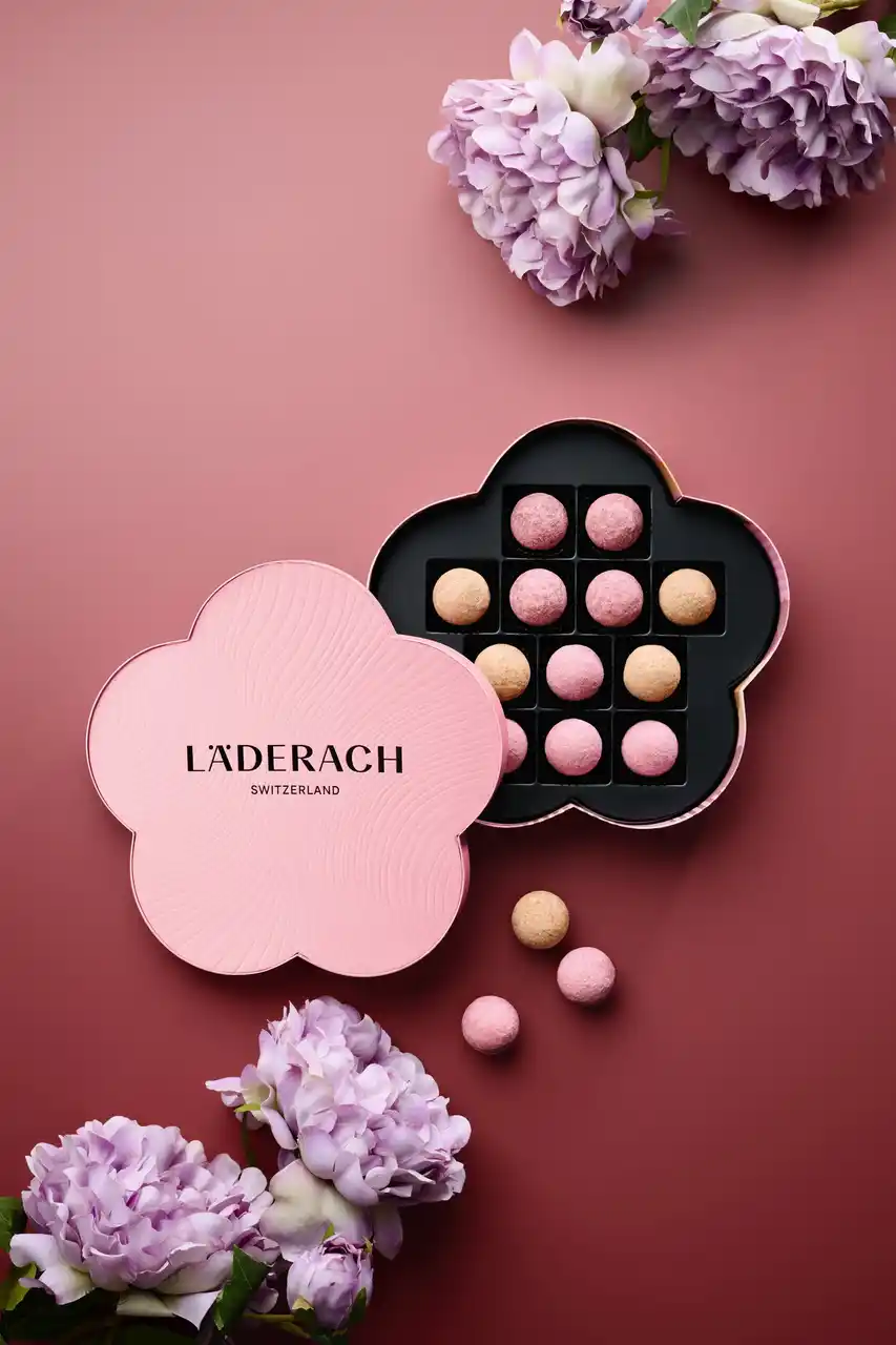 レダラッハのスプリングコレクション　花盛りなパッケージの限定トリュフやプラリネを母の日ギフトに