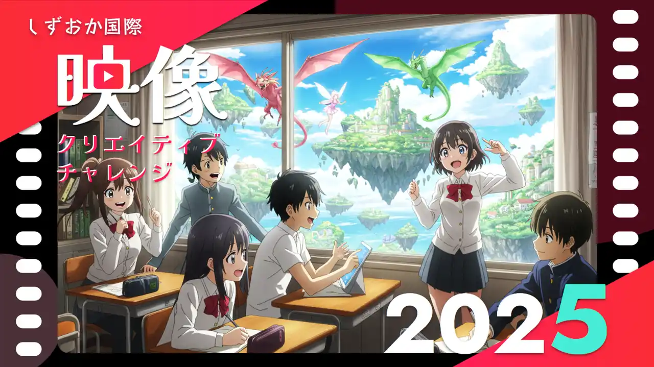 【しずおか国際映像クリエイティブチャレンジ実行委員会】 【静岡・映画のまち七間町】大スクリーンで自作上映のチャンス！生成AIとXRで街をハックする映像の祭典『しずおか国際映像クリエイティブチャレンジ2025』作品募集＆上映会開催！1/31＠静岡東宝会館