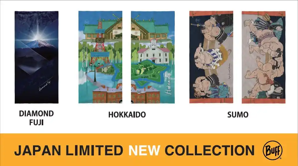 【ゼット株式会社】 BUFF JAPAN COLLECTION 日本限定品 第8弾「DIAMOND FUJI」「HOKKAIDO」「SUMO」を発売！