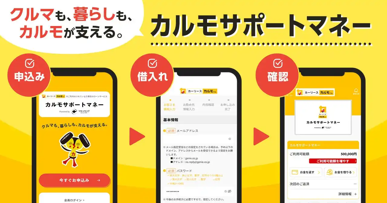 【ナイル株式会社】 エンベデッド・ファイナンスを活用した「カルモサポートマネー」の提供を開始