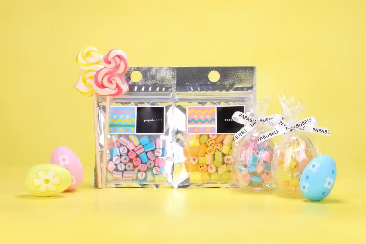 【株式会社PAPABUBBLE】 春色のイースターキャンディが可愛すぎる！プレゼントにもぴったりなエッグギフトなど　全4種PAPABUBBLEのイースターシリーズ　3月12日より発売