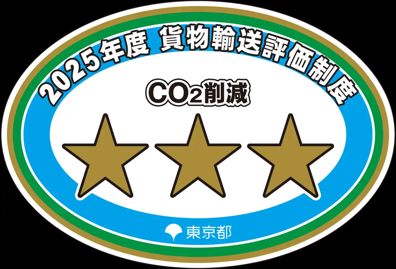 【SBフレームワークス株式会社】 「貨物輸送評価制度」で8年連続三つ星評価