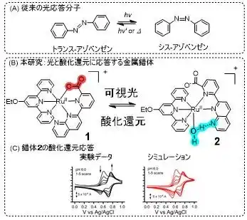 【大阪工業大学】光と酸化還元に応答する分子明らかに