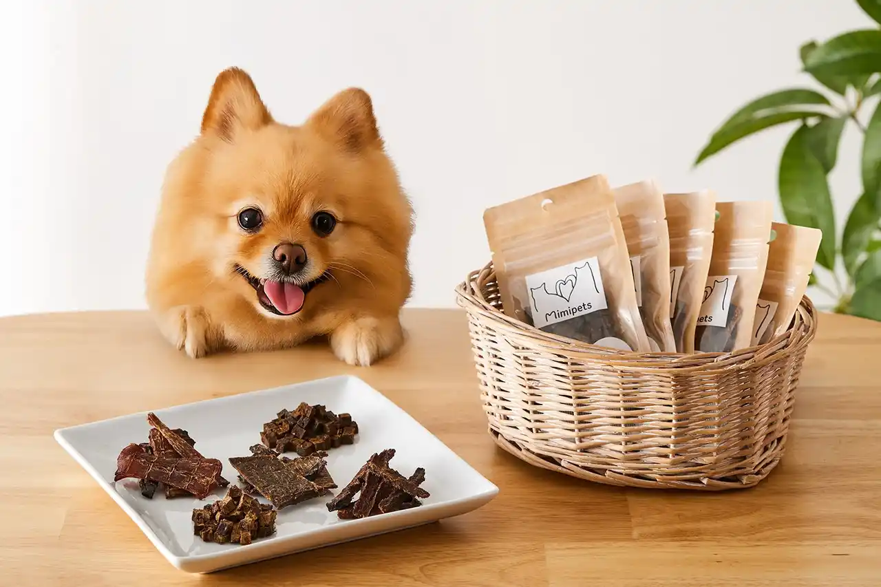【株式会社ジェネレーションパス】 無添加＆国産素材で安心。愛犬の健康を考えた「Mimipetsオリジナル犬用おやつ」新登場。