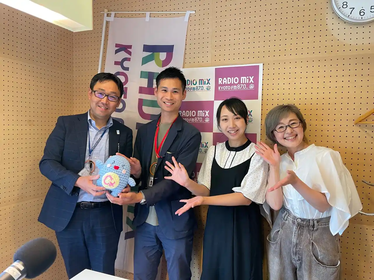 株式会社CyberomiXのラジオ番組「CyberomiXの京都あれこれ解析中!」3回目の放送を行いました♪ゲストはコミュニティ・バンク京信西陣支店より/Radio Mix Kyoto FM87.0