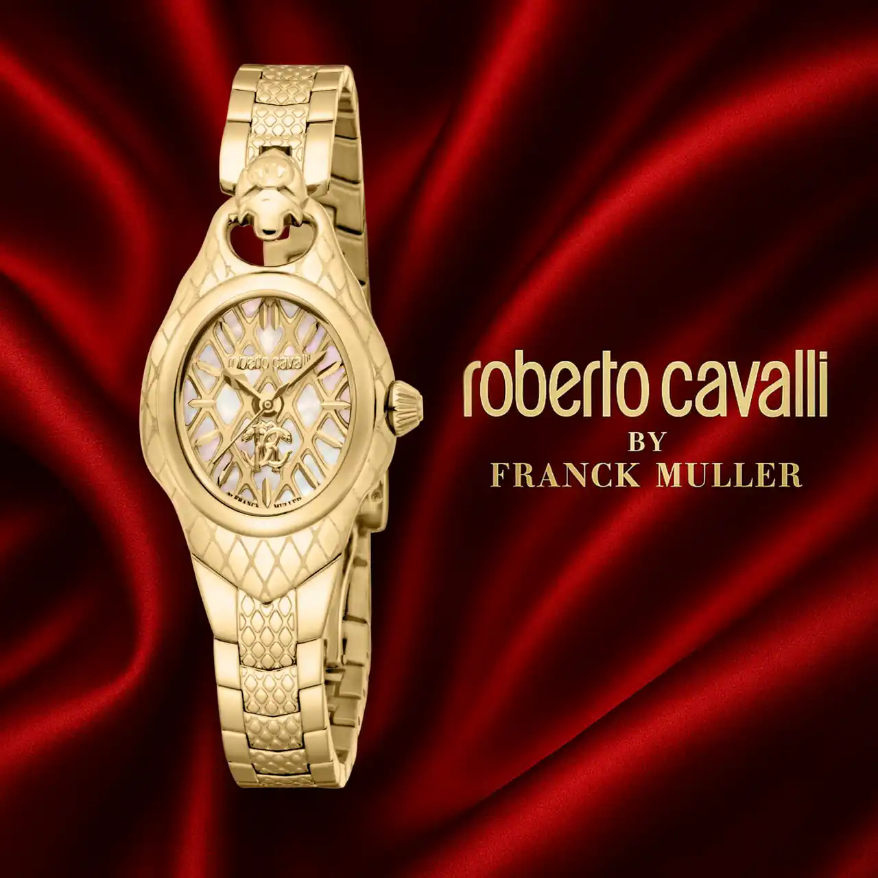 【株式会社ミスズ】 『ロベルト・カヴァリ BY フランク・ミュラー』から、象徴的な“蛇”を纏った最新作「スネーク・コア・ウォッチ」が登場