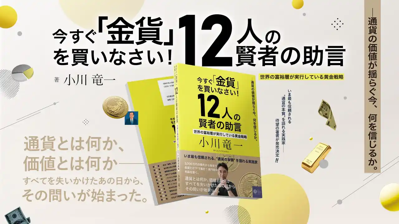 【株式会社コインパレス】 金貨投資の第一歩！新刊『今すぐ『金貨』を買いなさい！12人の賢者の助言』発売開始！