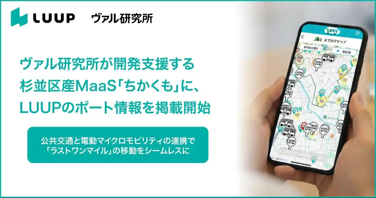 【Luup】 杉並区産MaaS「ちかくも」にLUUPのポート情報を掲載開始
