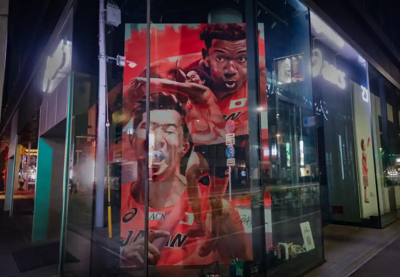 東京2025世界陸上、アスリートを壁画アートで応援　ASICS原宿・銀座に日本代表選手の壁画を制作