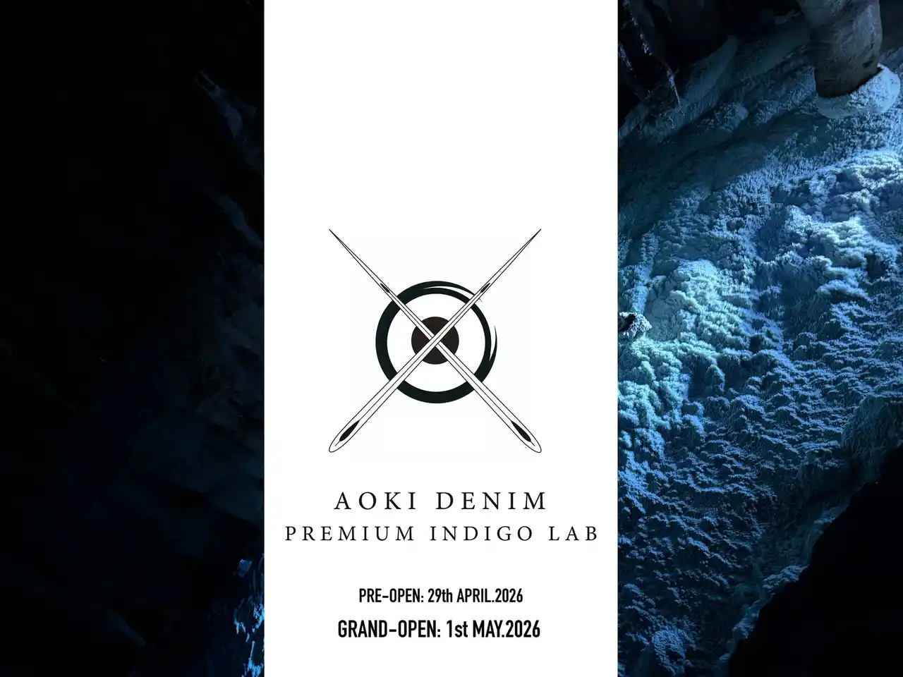 【青木被服株式会社】 岡山の老舗デニムファクトリー青木被服が、和×藍で四季の魅力を演出するコンセプトストア「AOKI DENIM-PREMIUM INDIGO LAB-」を倉敷アイビースクエア内に4月29日オープン！