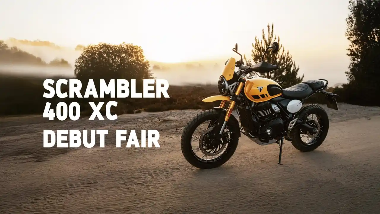 【トライアンフモーターサイクルズジャパン株式会社】 トライアンフから「SCRAMBLER 400 XCデビューフェア」開催のお知らせ
