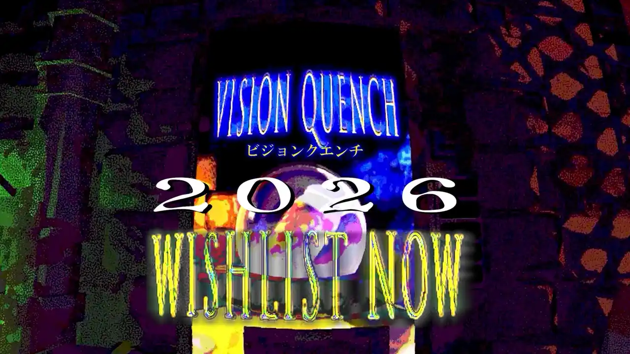 【株式会社ポケットペア】 ポケットペアパブリッシング、第6弾タイトル『ビジョンクエンチ』を発表！「隠された真実」をテーマにした、ダークなユーモアにあふれる協力型ダンジョン探索ゲーム！