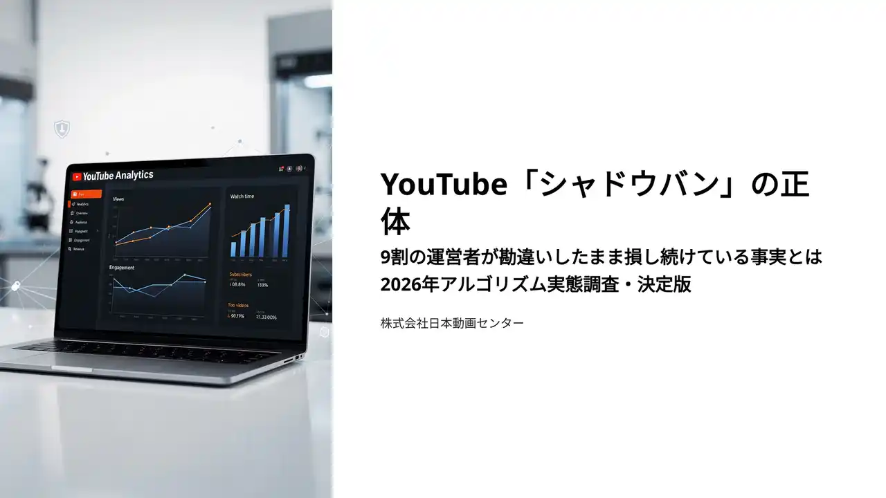 YouTube「シャドウバン」の正体。9割の運営者が勘違いしたまま損し続けている事実とは｜2026年アルゴリズム実態調査・決定版