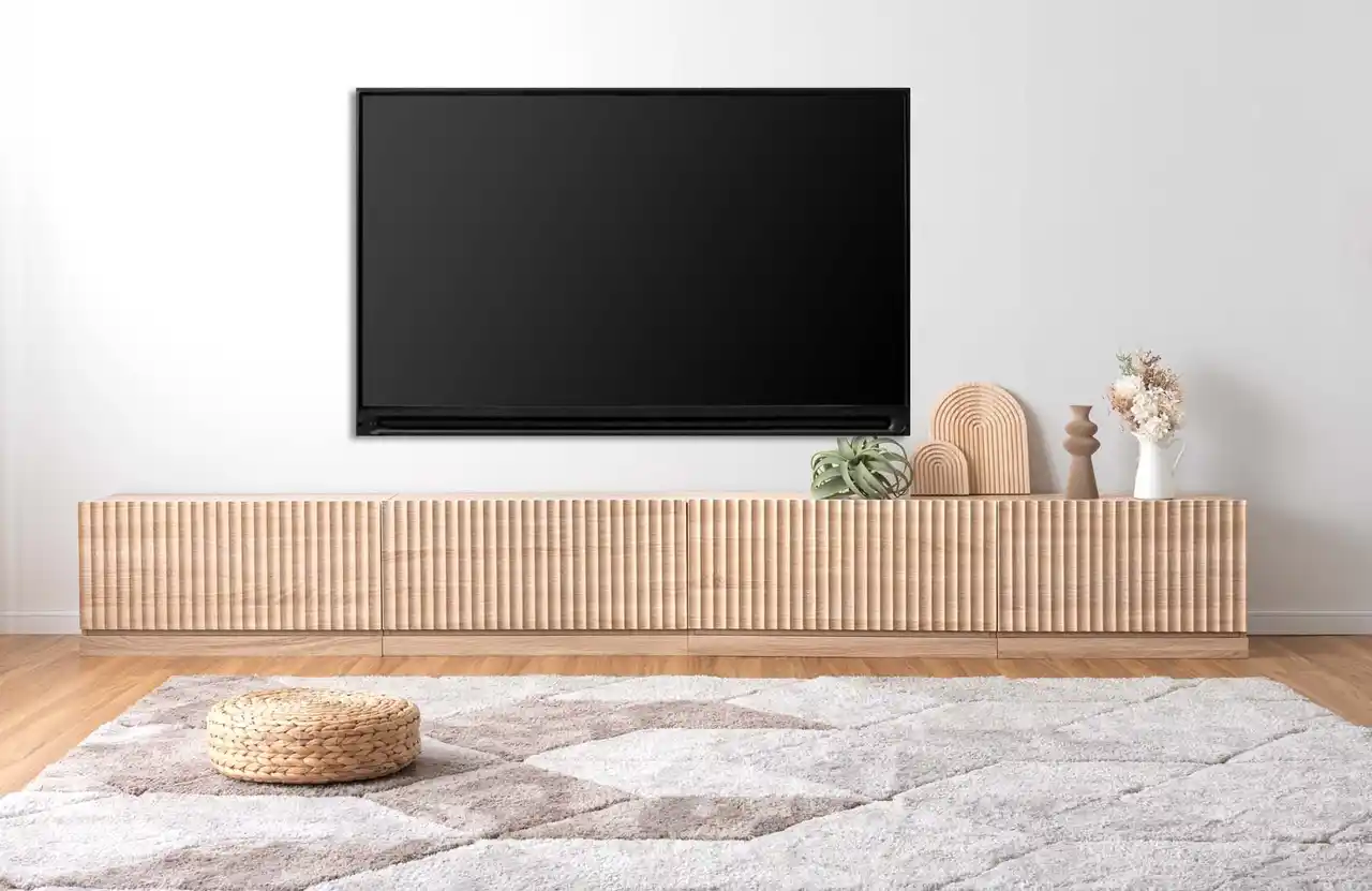 【タンスのゲン】 TV台の新定番！“繋げて魅せる”ユニット式テレビ台 伸縮・フラップ扉タイプも揃えた全3モデルが新発売！