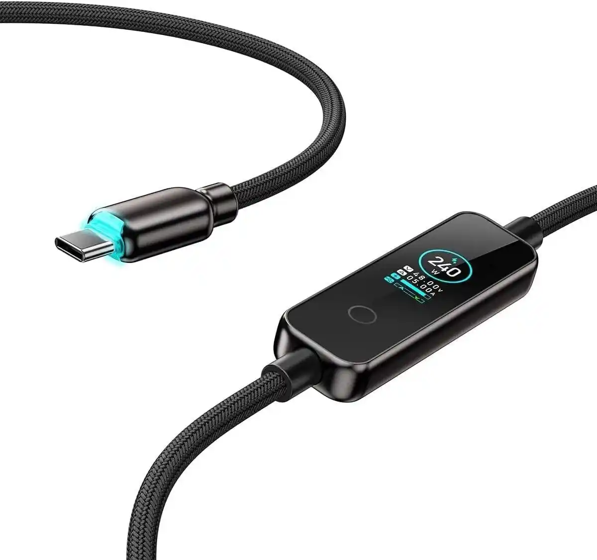 【MATECH株式会社】 【MATECH】世界初のリアルタイムディスプレイ搭載、最大240W対応のUSB-Cケーブル「PowerSight 240W」を販売開始