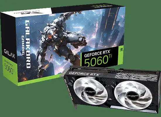 【CFD販売株式会社】 玄人志向のゲーミングブランド「GALAKURO GAMING」から、NVIDIA GeForce RTX 5060 Ti、RTX 3050 デュアルファン搭載グラフィックボードを発売