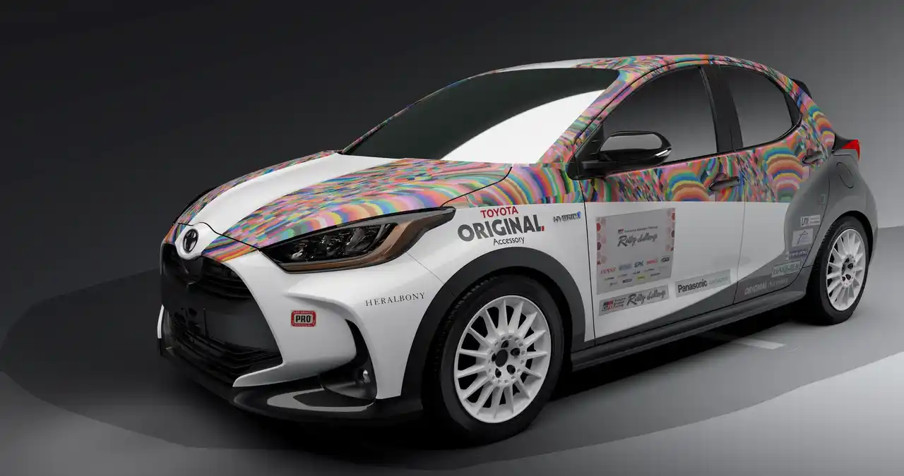 【ヘラルボニー】 HERALBONY Art Prize 2025「トヨタ自動車賞」受賞作品《はばたく》を起用した世界で一台のアートラリーカーが誕生。8月よりカー用品の販売も開始