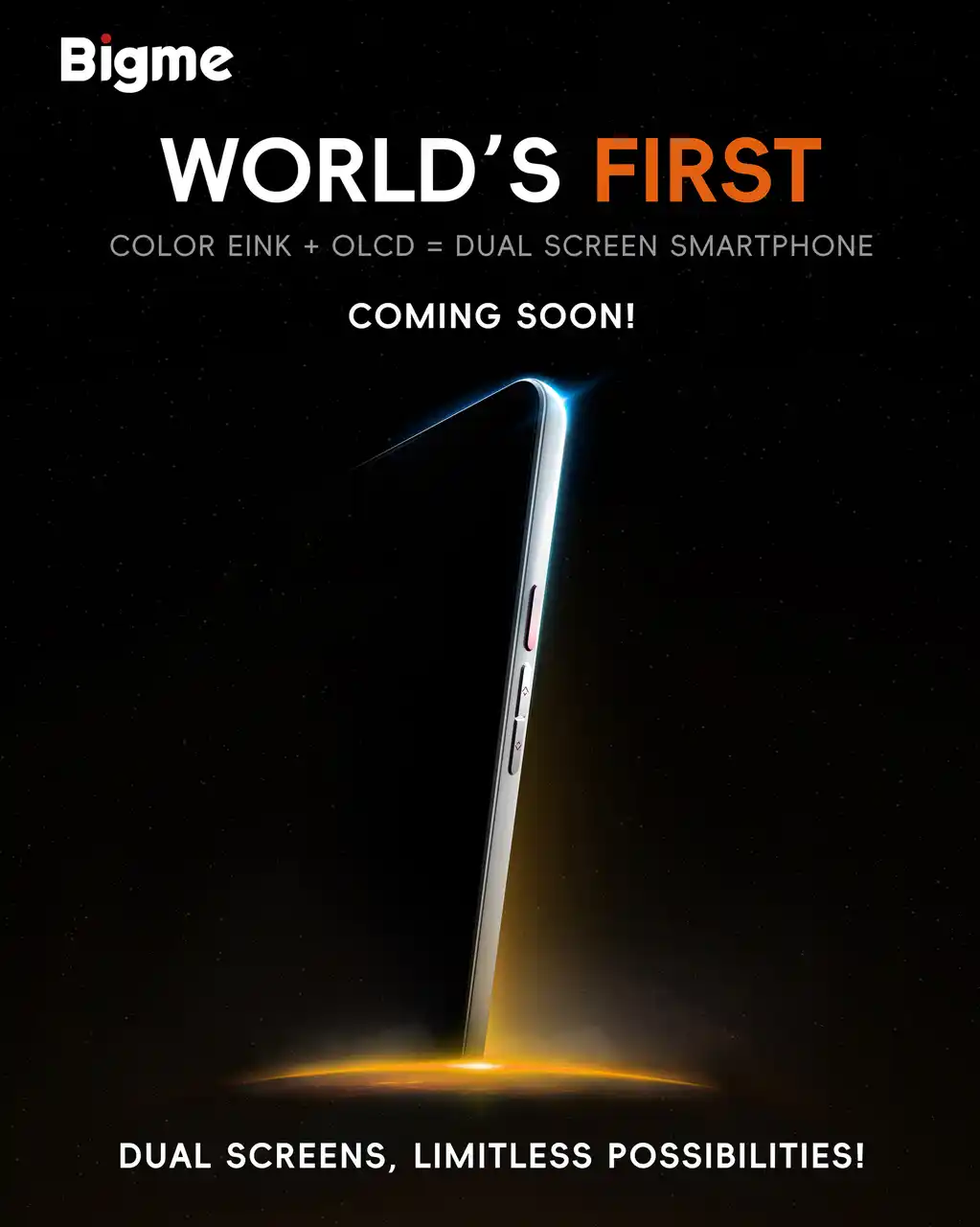 タイトル：Bigme、カラーEインク＋LCDデュアルスクリーンスマートフォンを正式発表――革新性が新たな高みへ