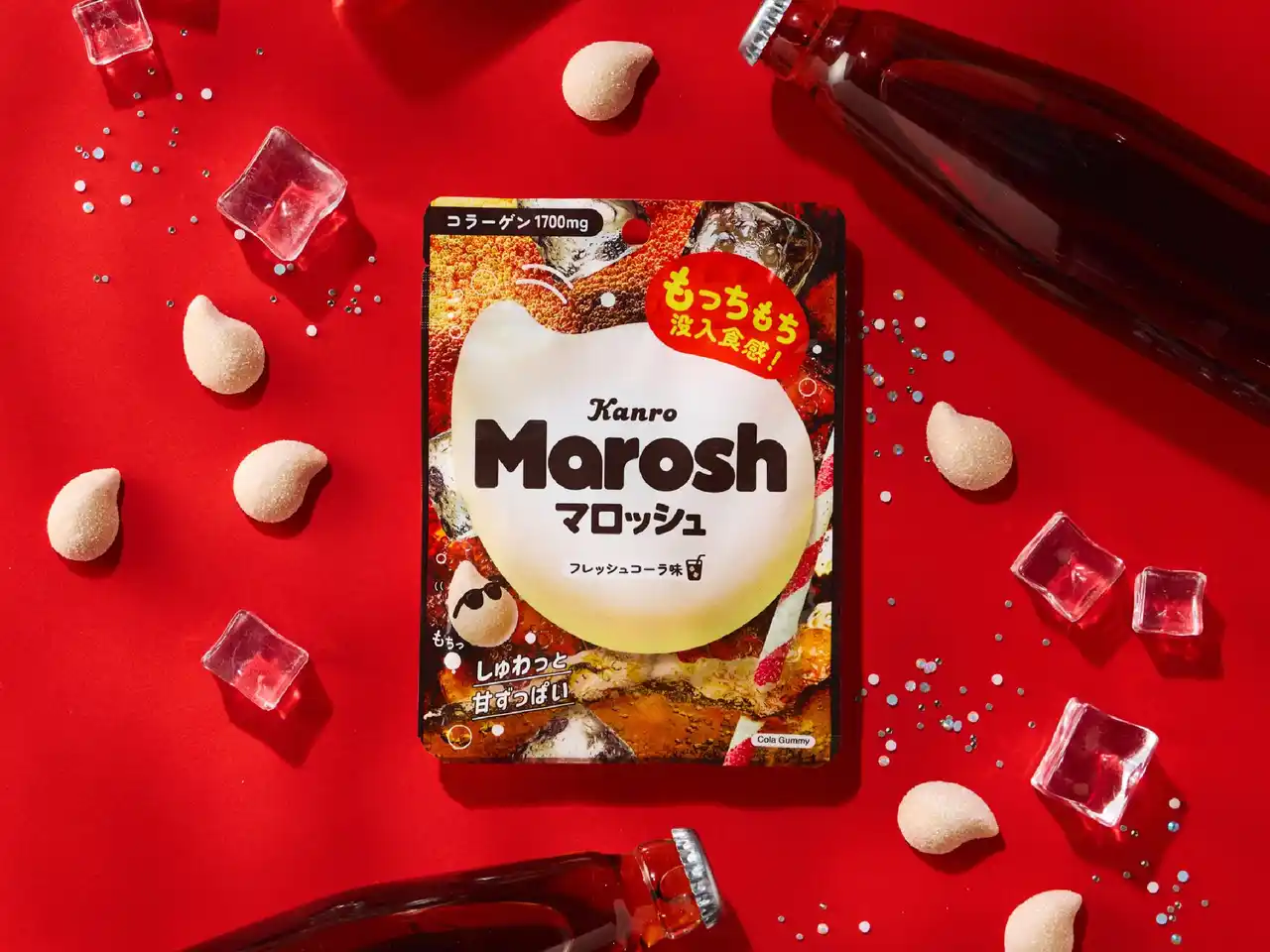 【カンロ株式会社】 もっちもち没入食感グミ「マロッシュ」　大好評のフレーバーがリニューアル　カンロ 「マロッシュ フレッシュコーラ味」 発売