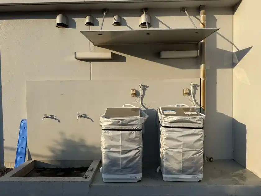 2台の洗濯機を寄贈