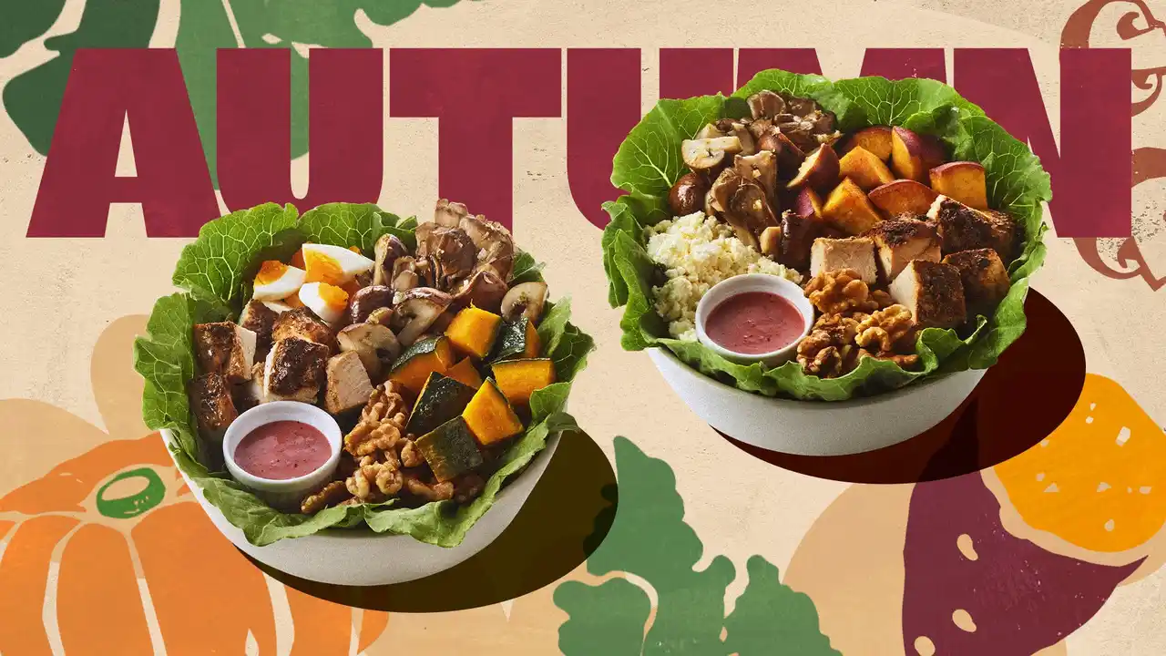 カスタムサラダ専門店 クリスプサラダワークスの秋到来秋の味覚を楽しめる「オータムチキンコブ」「オータムハーベスト」を今年も販売！