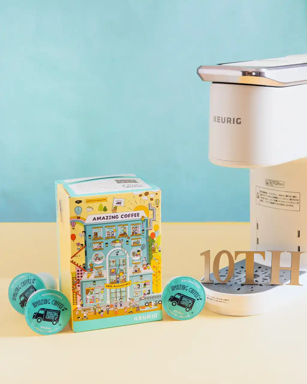 アメコ10周年記念！KEURIG(R)より「AMAZING COFFEE ドリップカプセル」10周年限定パッケージが登場