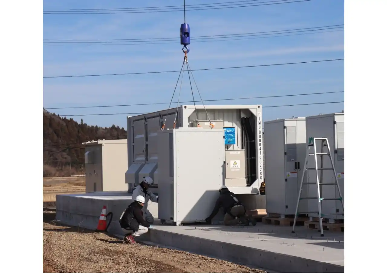 【日本蓄電池株式会社】福島県白河市にて系統用蓄電施設「NC白河市表郷番沢蓄電所」蓄電池設置開始