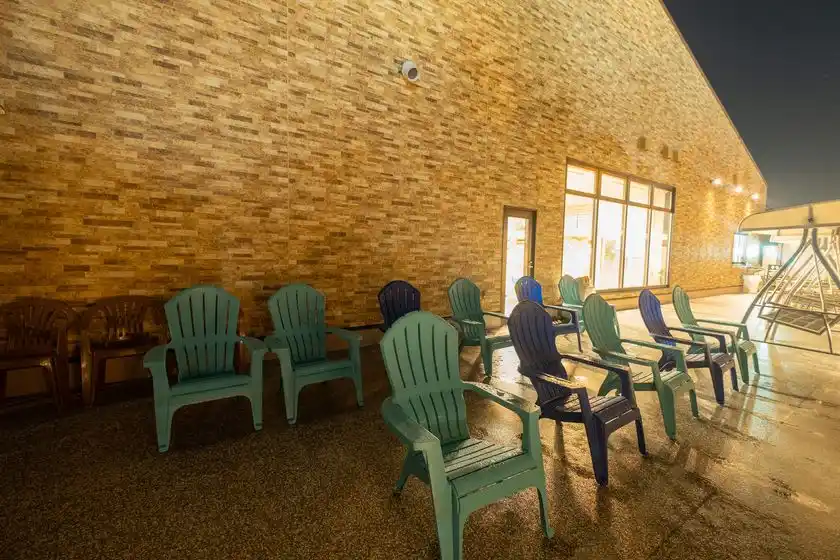 外気浴スペース